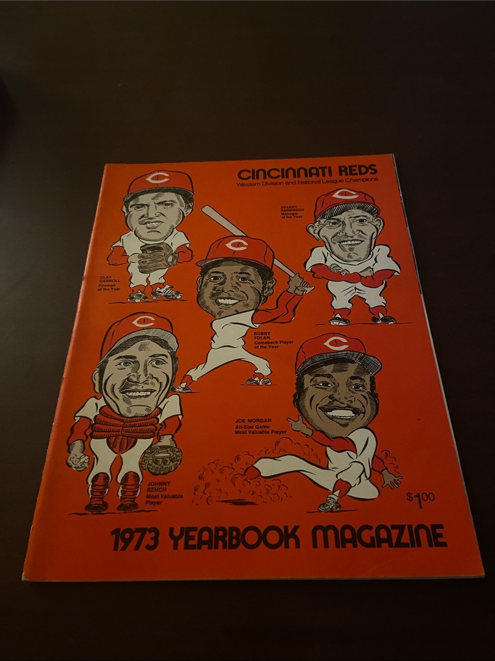 Cincinnati Reds 1973 Yearbook Magazine